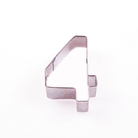 Kurabiye Kalibi Dört Rakam - Edelstahl-keks-form-vier - Mytortenland